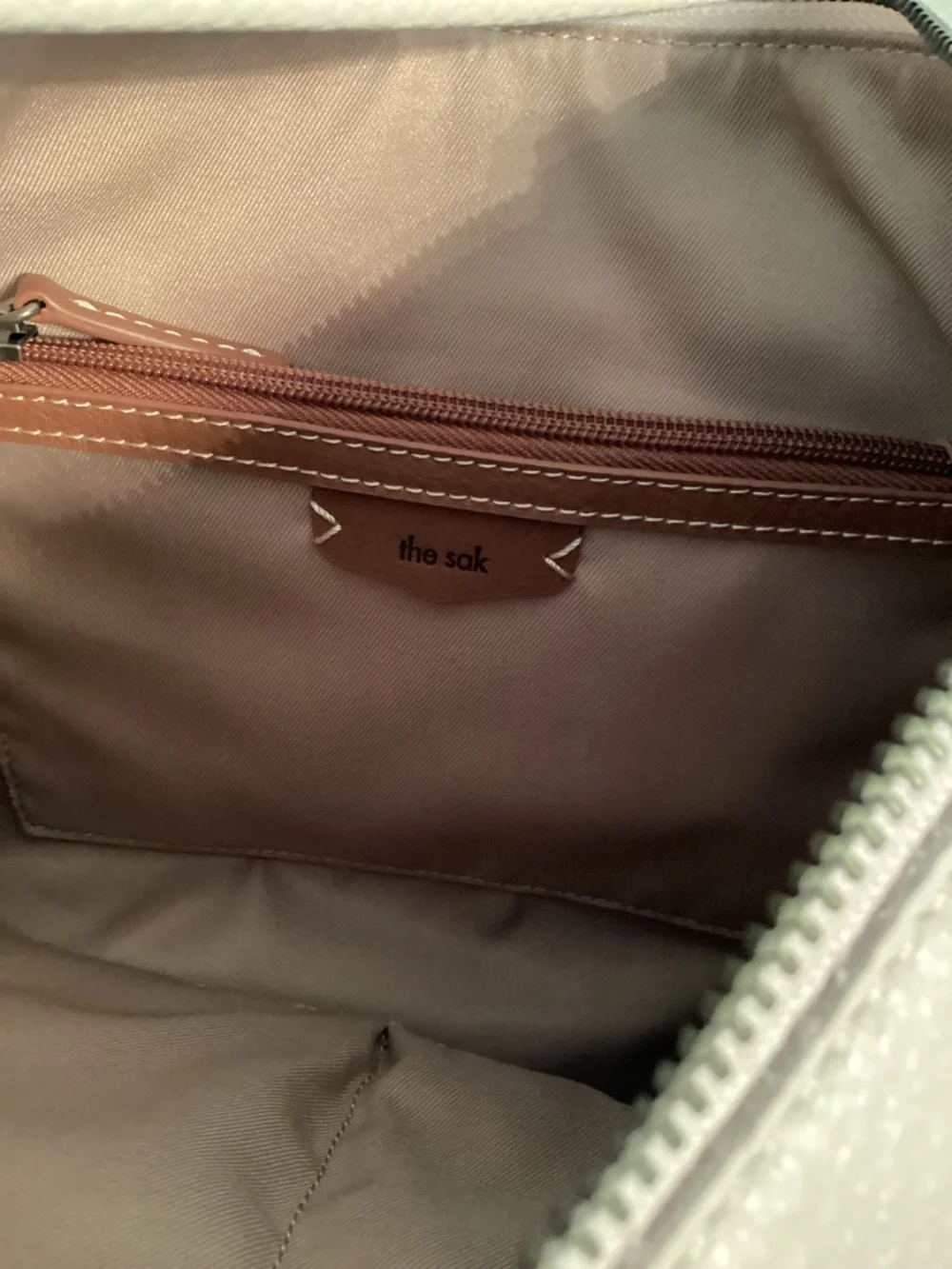 The Sak Sequoia Leather Hobo Bag colorway Coastal Block Espadrille